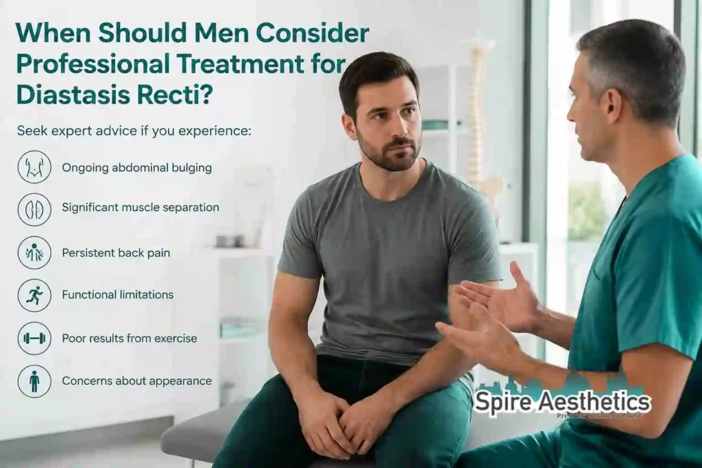 When Should Men Consider Professional Treatment for Diastasis Recti Cheltenham?