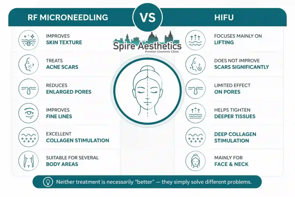 RF Microneedling vs HIFU: Which Treatment Gives Better Results Cheltenham?